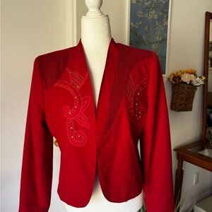 Vintage Red and Gold Jacket